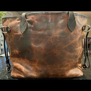 Freebird by Steven genuine leather “Mara” tote in retired color way cognac.